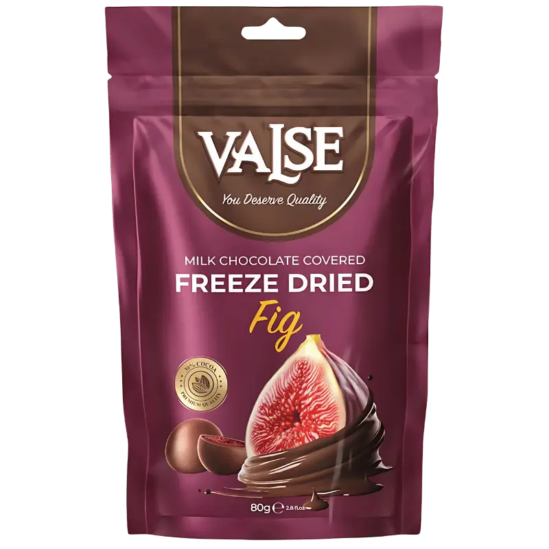 Valse Figue Lyophilisée Recouverte de Chocolat au Lait