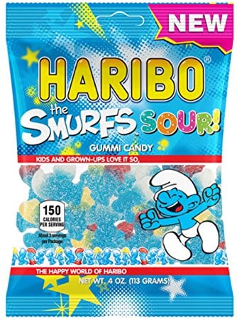 Haribo smurfs sur - sucretoilebec