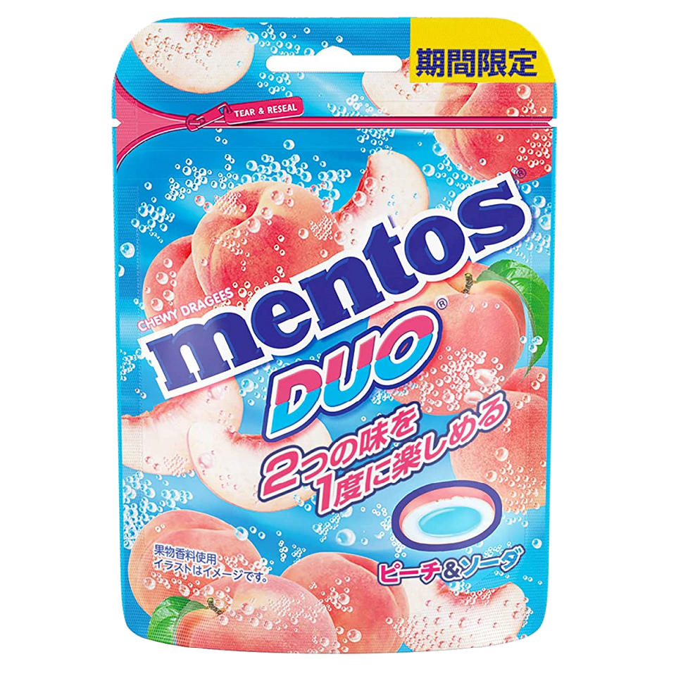 Mentos Duo Pêche et Soda