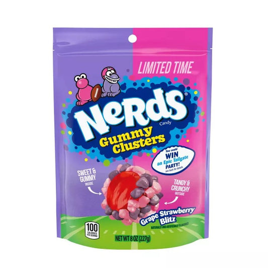 Nerds Gummy Cluster-Édition limitée football -Fraise/Raisin