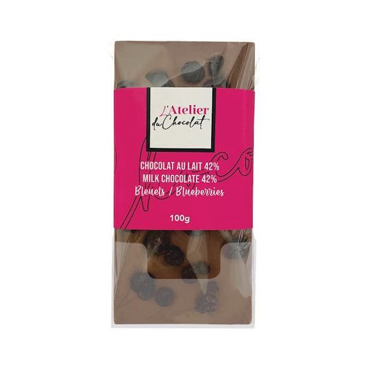 L'atelier Du Chocolat Bleuets et Chocolat Au lait