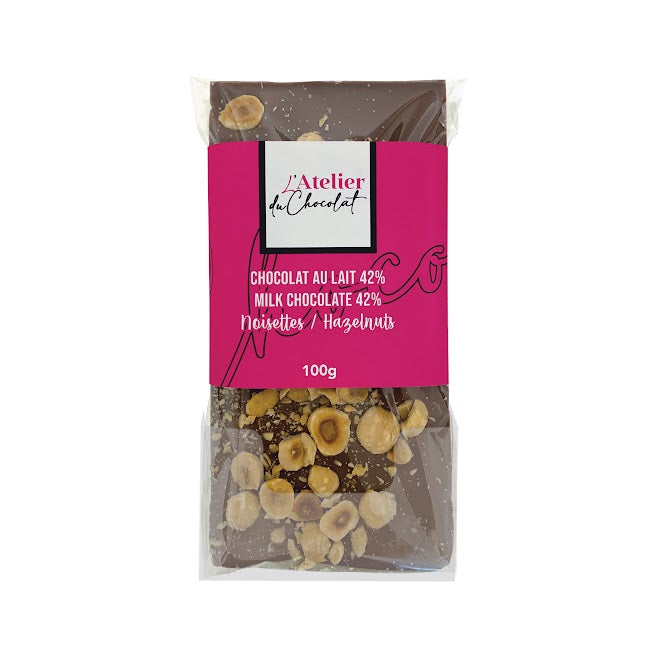 L'atelier Du Chocolat Noisette et Chocolat au Lait