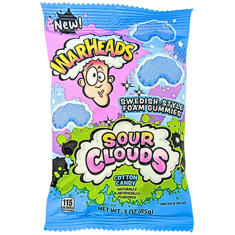 Warheads Sour Clouds Barbe À Papa